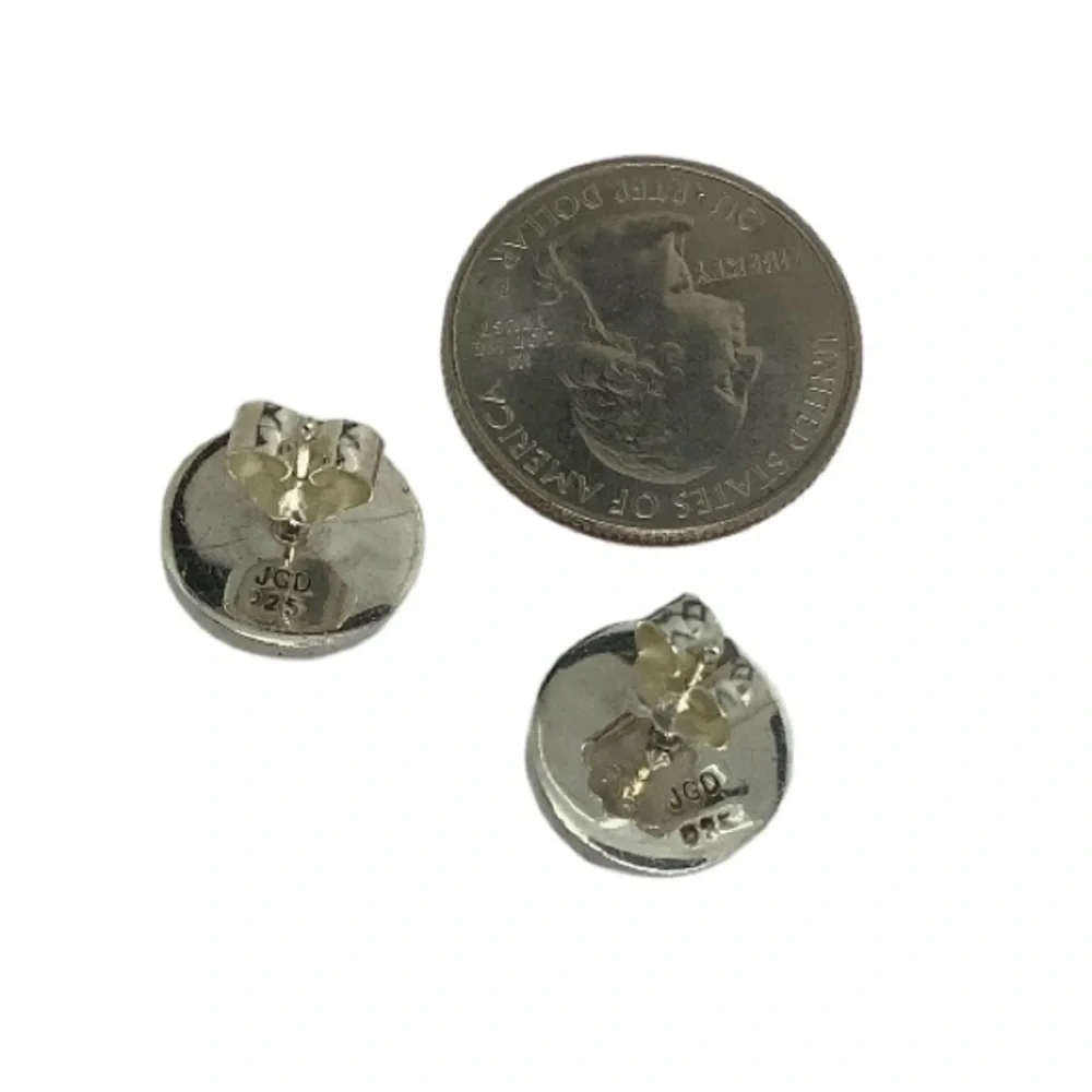 Estate Janice Girardi Designer Natural Pearl 0.50” stud earrings